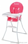 Baby Floded Dining Chair with fabric cover - pinks and green 2 colors