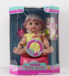 12' Peeing 12 sounds Doll with feeder, diaper, and potty