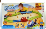 B/O Block Track Car with Light and Music - Police Set
