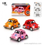 1:38 Cute Beetle Car with open door, light and music