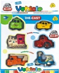 1:64 Free Wheel Die Cast Cartoon Car - 6 pcs