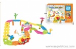 Cartoon Track Train with light and music
