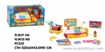 Cash Register with calculator, microphone, light and music - smart scan amount by accumulation