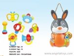 Rabbit Bottle Teether and Rattle Set (7pcs)
