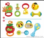 Baby Rattles - 5 pcs - 2 models ASST