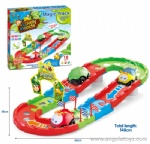 Insect Cartoon B/O Track Car - 1 pcs B/O car and 1 pcs free wheel car