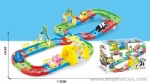 Vroomiz Cartoon Track Car with light and music - 1 pcs B/O car and 1 pcs free wheel car