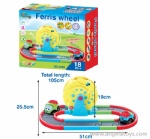 Cartoon Battery-operated Track Car with light and music - 1 pcs B/O car