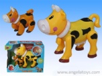 Battery-operated Cow with music and small cow