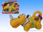 Battery-operated Hippo with light and music