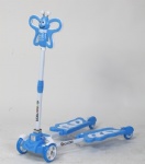 Folded Butterfly Scooter with Light and Music -green, blue and pink 3 colors