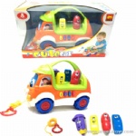 B/O Educational Stationery Car with light and music