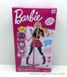 Barbie Microphone with light and music