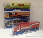 Die-cast Construction / Farm / Police / Fire-fighting Container Truck - 4 models ASST